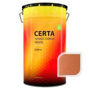 Термостойкая эмаль ЦЕРТА медная до 750 °C 25 кг